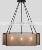 American Style Linen Brown Mica Pendant Light Soften Light Hotel Bedroom Indoor Restaurant Dining Room Chandelier