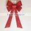 9 inch Red Glitter Ribbon Butterfly/Pull Ribbon Tie Bow for Decorations Xmas/Party