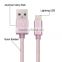 Customize Package pp mfi nylon fabric braided usb charger cable for iphone 5