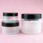 250ml PP cosmetic plastic jar with silver plastic lid
