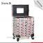 Professional Salon Beauty Box Pvc Cosmetic Makeup Kits Case With Rolling Wheels