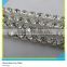 Single Row Silver Plated Crystal Rhinestone Close Cup Chain Trims For Dress