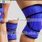 Compression neoprene knee support with adjustable spring support