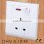 British standard 3 pin wall socket uk wall socket with switch rocker                        
                                                                                Supplier's Choice