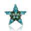 Shinny Rhinestones Star Shape Brooch