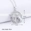 wholesale alibaba round shanpe silver alloy wolf necklace for mother's day gifts