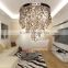 Modern round crystal light home chandelier pendant lamp for hotel lobby