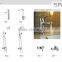 Exposed hotel home brass faucets two functions shower sets taps