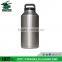 custom double-wall stainless steel hot cold bottle with spill spoof lid
