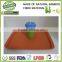 colorful biodegradable bamboo fiber food tray