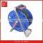 waterproof mini retractable cable reel with 3 pin socket for indoor/industrial