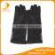 ladies spandex velvet gloves with leather bowknot decoration for wholesale