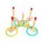 EZ6005 Wooden Colorful Quoits Ring Toss Game for Kids