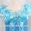 2015 wholesale princess cinderella dresses for kids blue drss cosplay costume