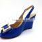 R.blue hot sell new model fashion design women ladies girls dress shoes wedge heel