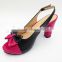 latest New high class middle heel slingback lady sandals