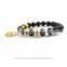 Brand Designer Lava Stone Beads Anchors Bracelet Lava Jewelry