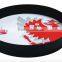 customized printing anti-slip waiter serving tray round shape