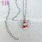 2016 top selling Father Christmas design young girl earring costume locket jewelry set for lady