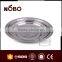 Popular Embossing Style Metal Stainless Steel Food Serving Tray/Round Plate