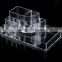 New ACEVIVI Acrylic Clear Makeup Cosmetic Drawers Grids 2 Tiers Display Desktop Home Storage Cosmetics Containers OS004876