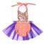 2016 Organic Cotton Baby Rompers Wholesale Baby Clothes Fairy Sequin Baby Girls Romper With Grenadine