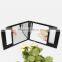 plastic frame square hand held single side glass mirror