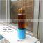 500ml wide top pyrex glass water bottle with bamboo top