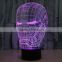 IRON MAN shape skull 3d illusion lamps acrylic Indoor USB + battery operated decorative led night light