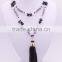 Trendy simple beads design necklace tassel sweater chain necklace NK-1018