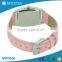 New times japan movt pink leather strap beautiful ladies watch