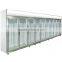 upright glass door display chiller and freezer