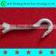 High Quality Easy Installed Galvanized Steel Pig Tail Hook /Ball Hook for Electric Power Fitting Sturdy And Durable
