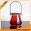 Wholesale Hanging Glass Candle Jar, Blue Painting Glass Candle Holder
