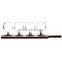 Beer Tasting Serving Paddle Bamboo Beer Flight for 4 Stemware Beer Paddle Wholesale Quality Choice