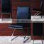 Stackable Office Furniture/Classic Stainless Steel Frame leather Sofa Chair/ Modern Office Chair
