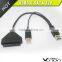 Super speed 5Gbps USB 3.0 to SATA 22 Pin Adapter Cable for 2.5 Hard disk driver SSD