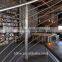 indoor steel wood spiral staircase with stainless steel railing