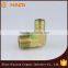 Hydraulic pipe fitting Male threaded 90 degree hose barb elbow