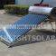 Stainless steel unpressurized solar water heater with assistant tank