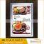 Aluminum snap frame led light box for restaurant food menu