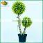 wholesale mini artificial topiary frame grass ball bonsai tree