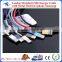 Customized Leather Braided USB Data Charger Cable with Metal Shell for iphone samsung