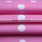 pink material with white dot for 82 nylon 18 spandex knit swimwear fabric