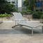 2015 new arrival Aluminum furnitureTextileen sun lounger garden stacking lounge chair beach chair