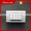 Super quality BIHU wall switch 4gang 2way push button switch with best price