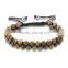 KJL-CZ0059 Men Bracelets Anil Arjandas Jewelry double-row natrual agate stone Beads&agate 6mm Beads&Braiding Macrame bracelets