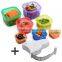 Smart Diet Control 7 Piece Portion Control Containers with Guide. 100% Leak Free, Multi-Colored System. Comparable to 21 Day Fix