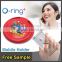 O-ring+ cheap Reusable Sticky plastic Finger ring holder For cell Phone