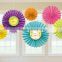 DIY Party Decor Ideas paper fan backdrop paper hanging fans for Easter decoration